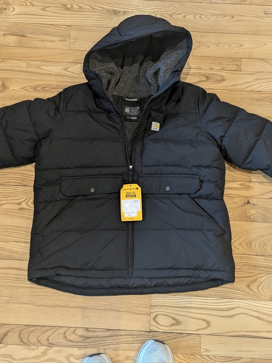 Carhartt Jackets & Blazers - Carhartt Quilted Hooded Puffer Jacket in Black